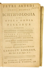 title page of Artedi's Ichthyologia